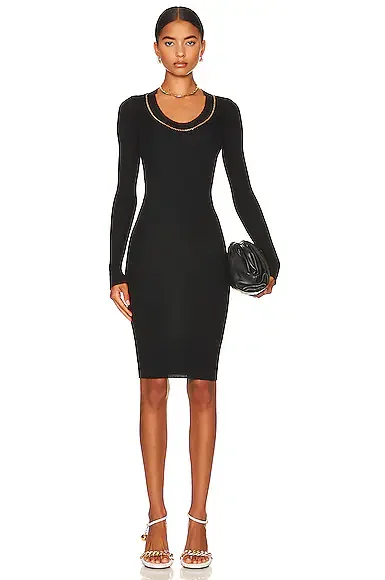 Long Sleeve Lightweight Rib Dress