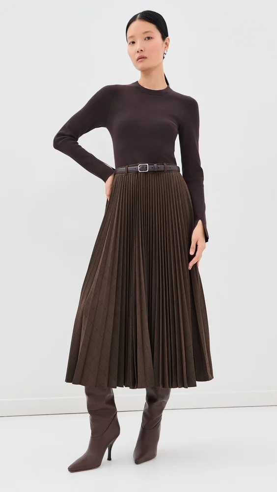 Trista Long Sleeve Midi Dress
