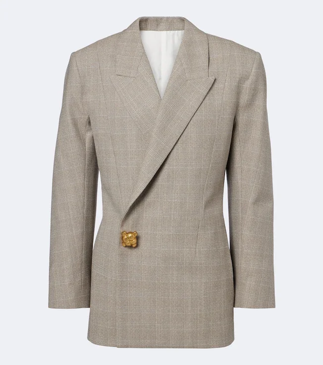 Nodo Quadro checked wool blazer