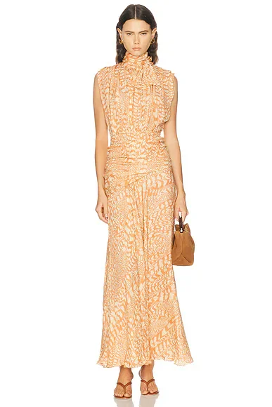 Saffron Breeze Maxi Dress