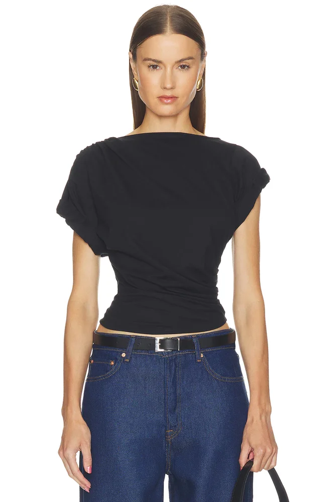 Francine Pleated Short Sleeve T-shirt