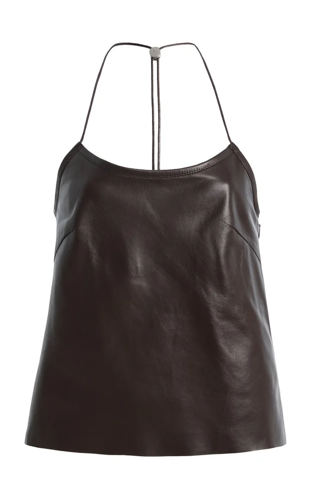 Toggle Leather Tank Top