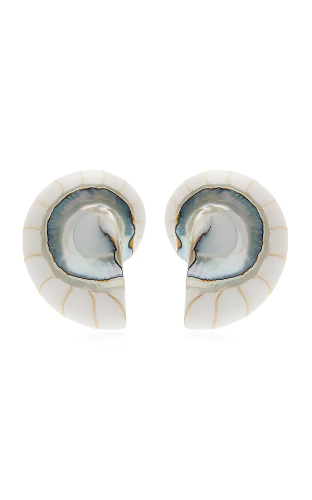 Nautilus Clip-On Earrings