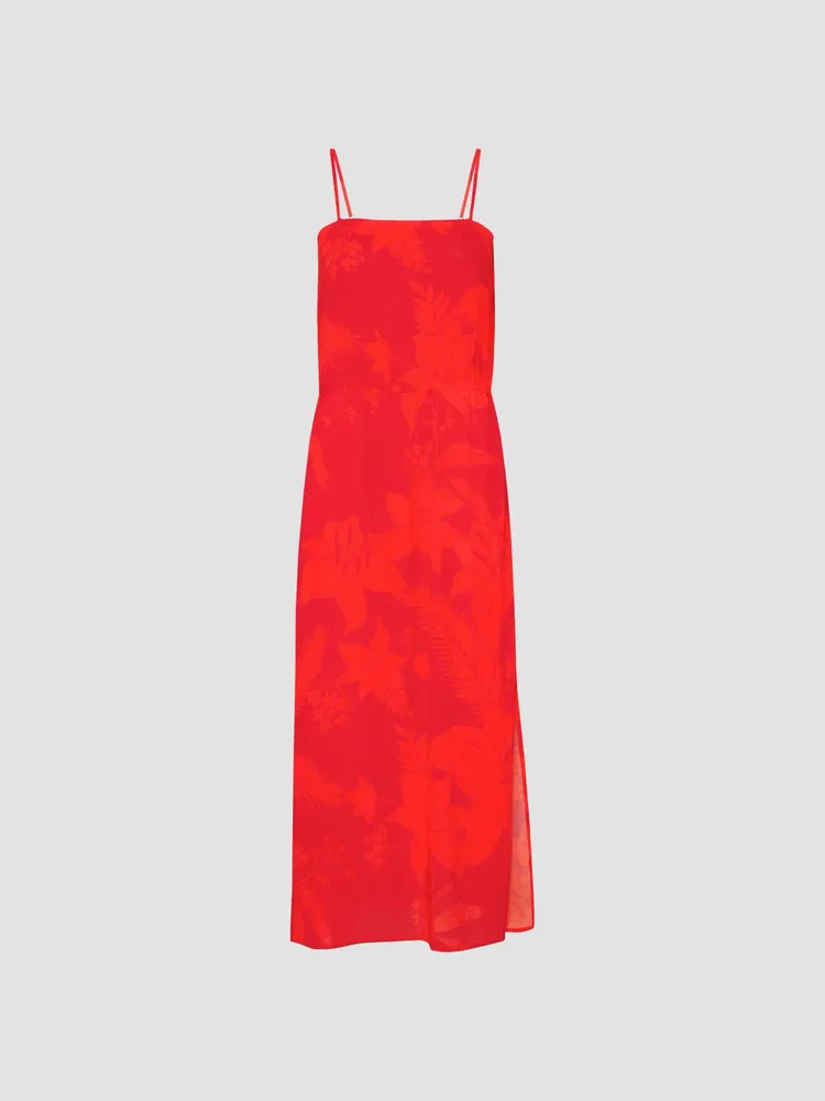 Flower Power Sleeveless Midi-Dress