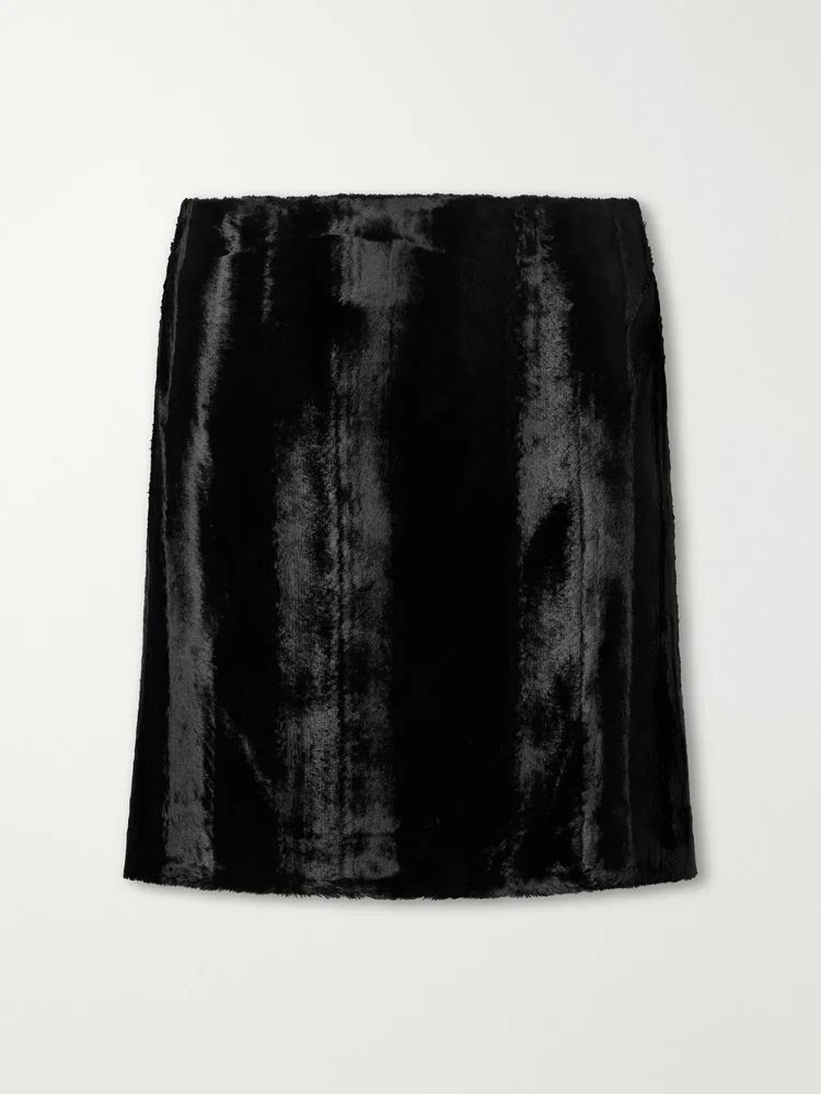 Coci plush mini skirt