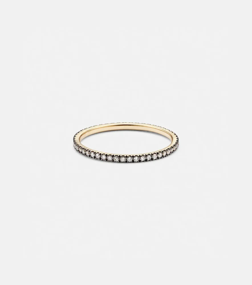 Come Closer 14kt gold ring with diamonds