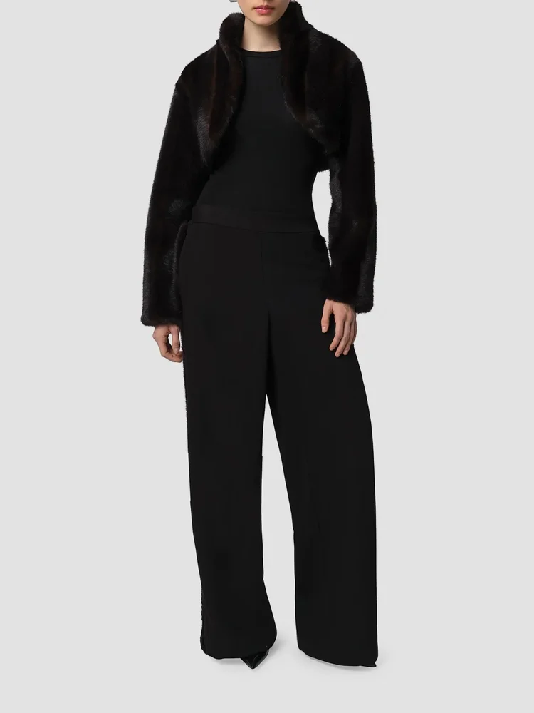 Odette Faux Fur Crop Bolero