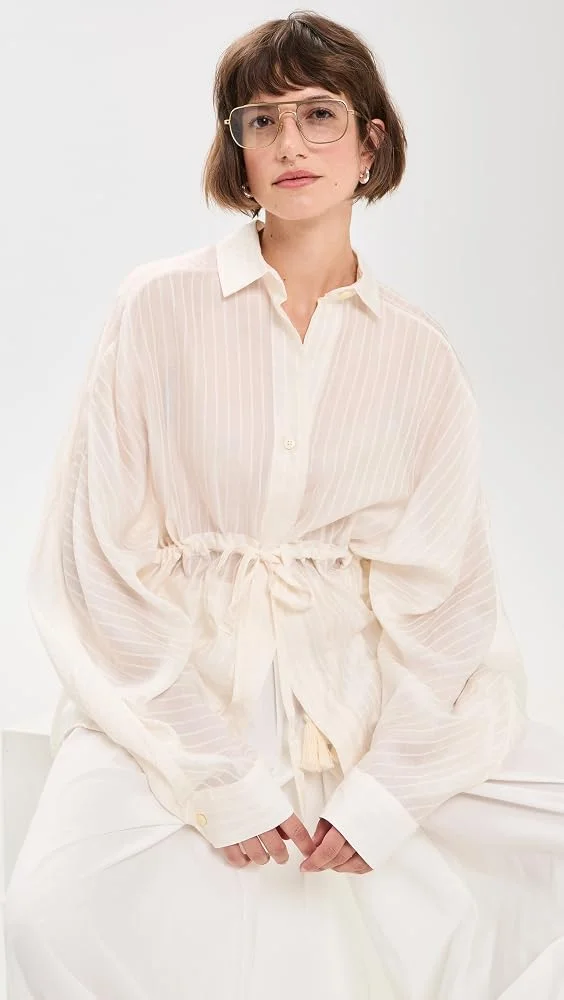 Dalida Stripe Muslin Shirt