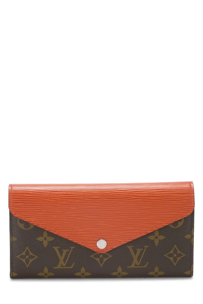 Orange Epi & Monogram Canvas Marie-Lou Long Wallet