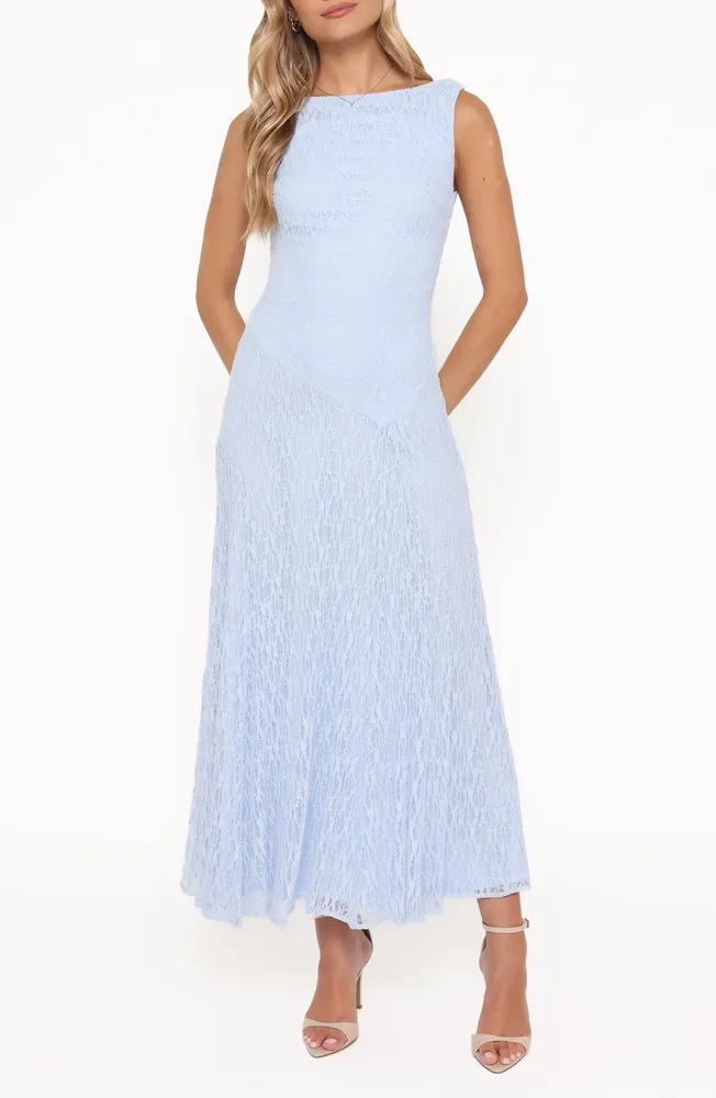 Kirsten Lace Maxi Dress (Cornflower Blue)