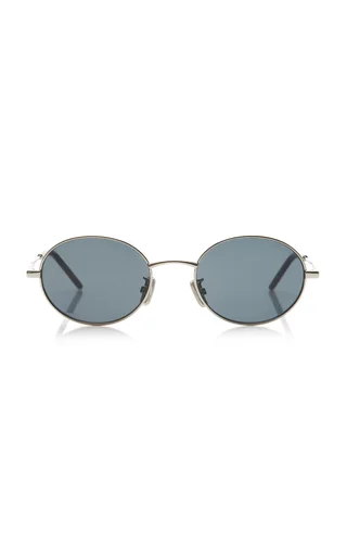 City Round-Frame Metal Sunglasses