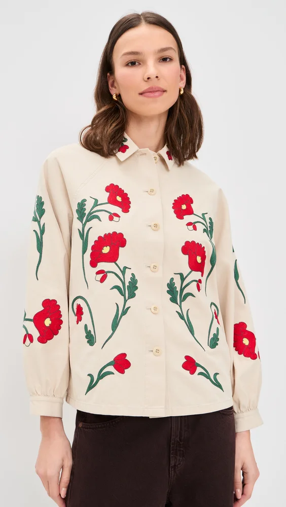 THE GREAT x Stetson The Western Embroidered Commodore Jacket