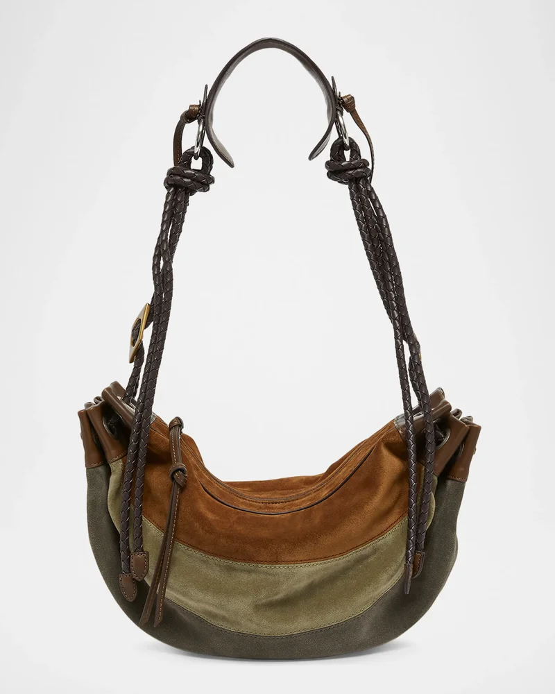 Maia Medium Suede Shoulder Bag