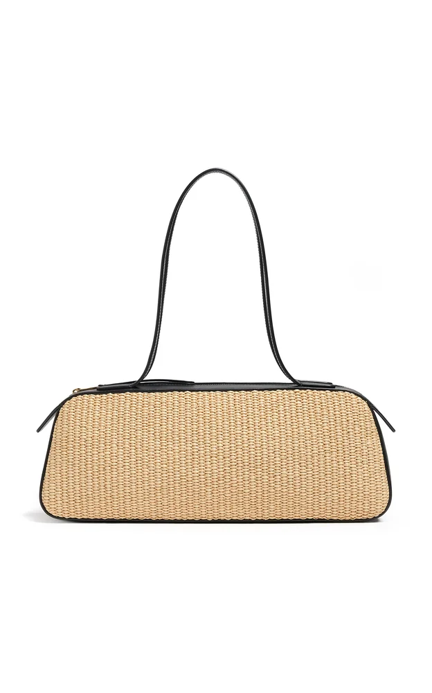 Simona Raffia Shoulder Bag