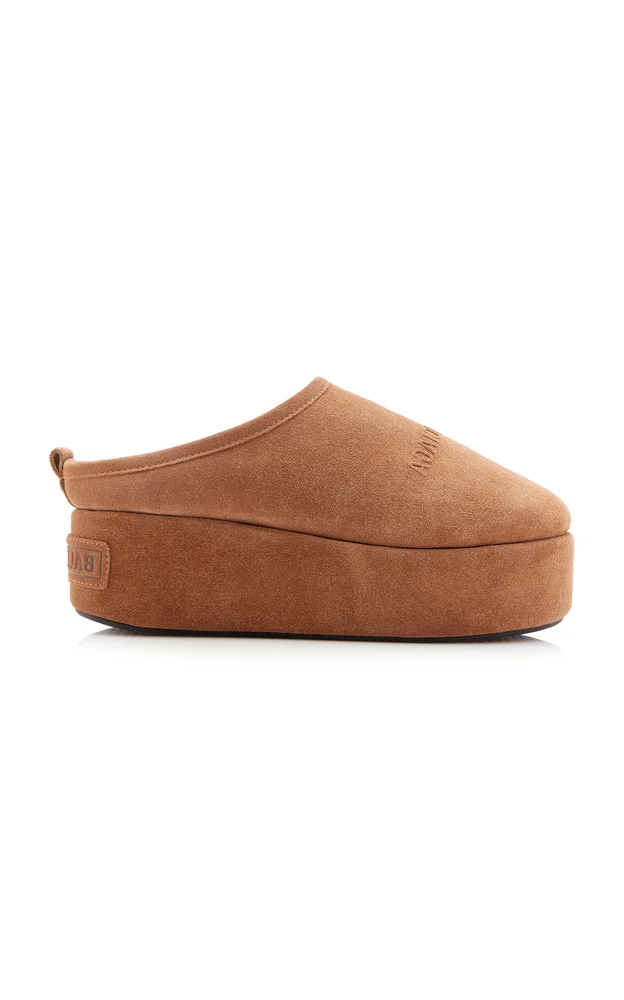 Alaska Suede & Faux-Fur Slippers