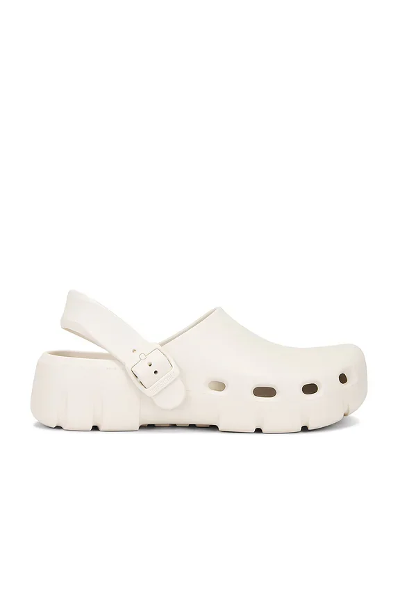 Birki Flow Clog in Eggshell