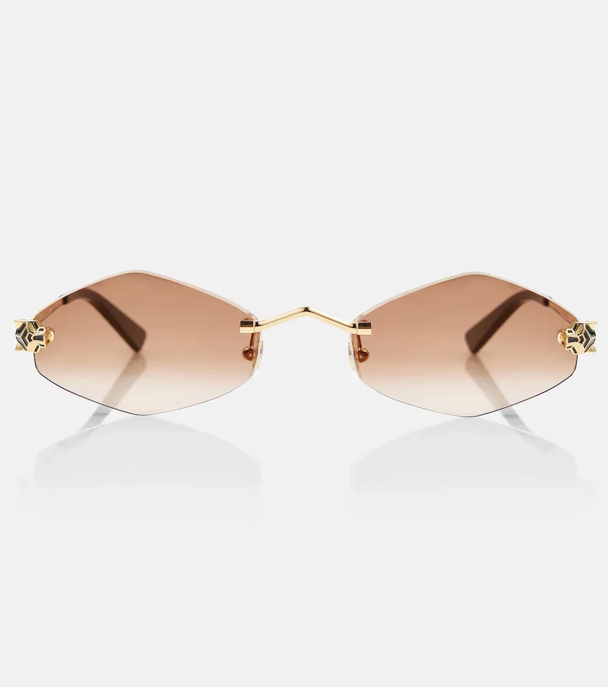 Panthère de Cartier Geometric Sunglasses
