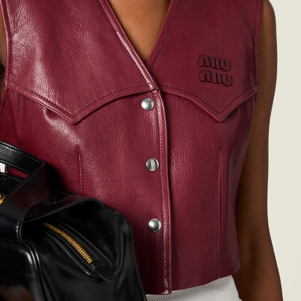Leather vest