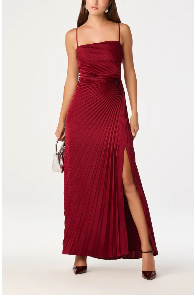 Paulette Pleated Maxi Dress