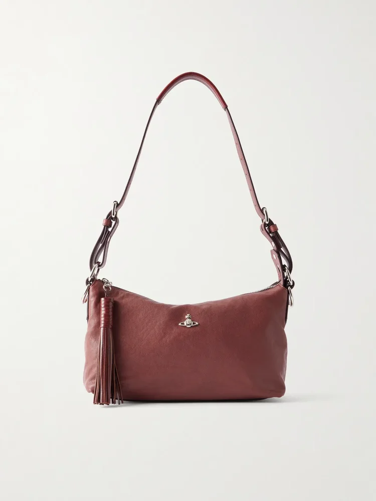 Emma Orb-detailed leather shoulder bag