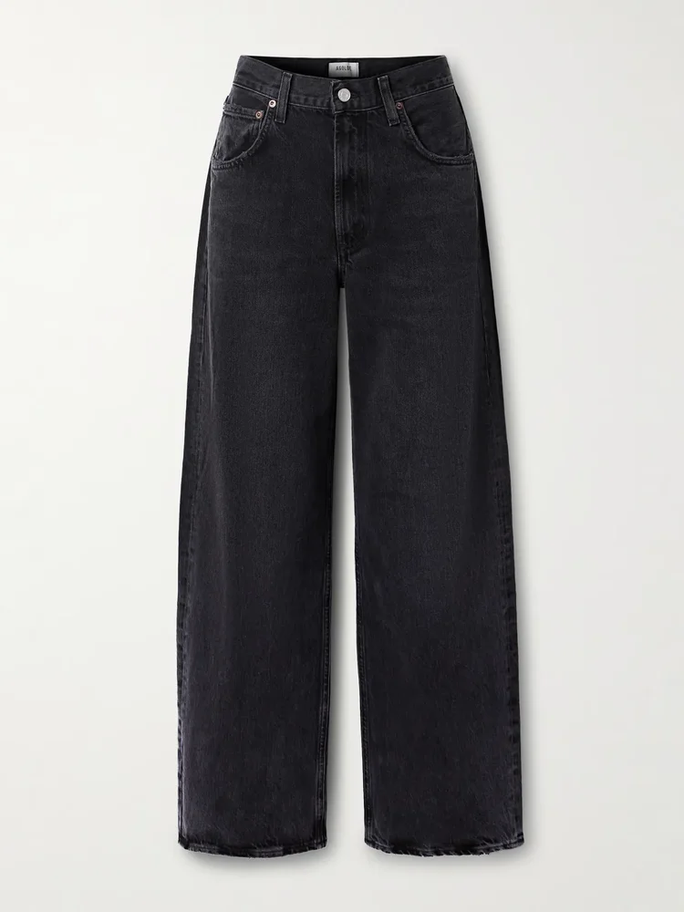 Low Curve mid-rise wide-leg jeans