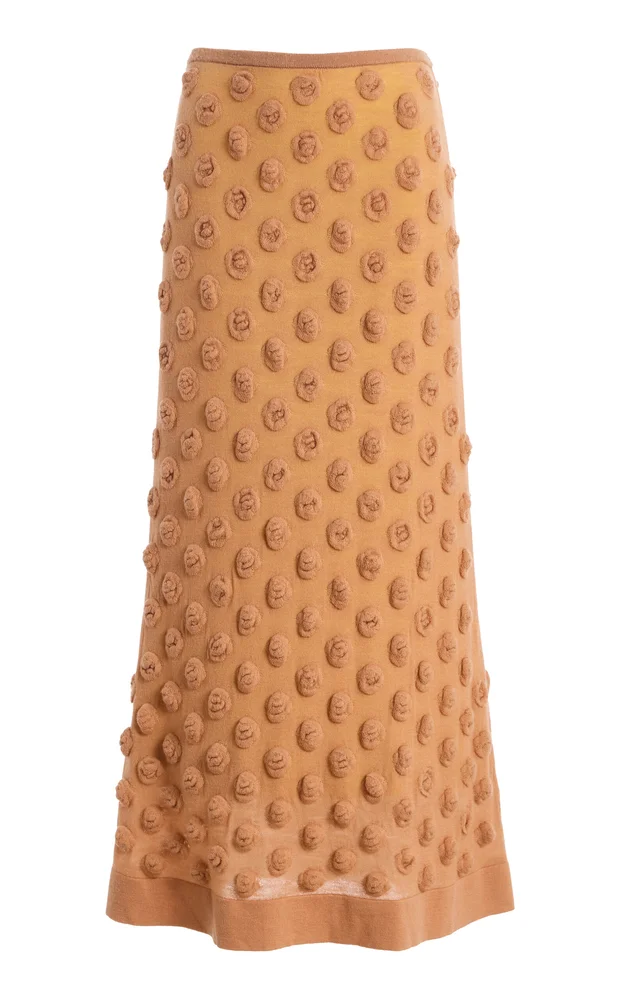 Crawford Wool-Blend Midi Skirt