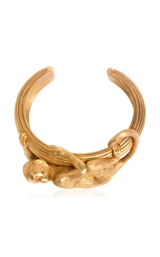 Monkey 18K Gold-Plated Brass Bracelet