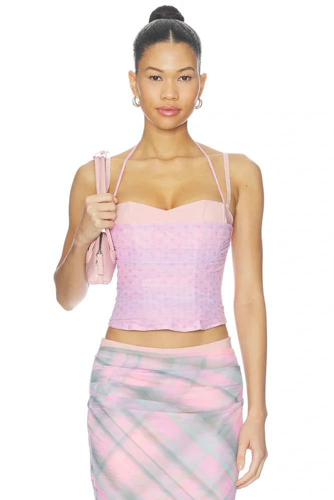 Caline Ruched Corset Top