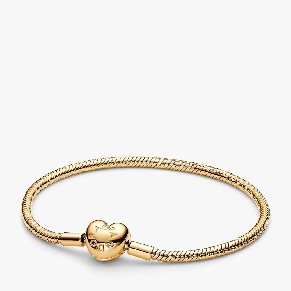 Heart Clasp Snake Chain Bracelet