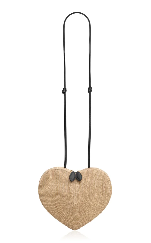 Le Coeur Straw Shoulder Bag