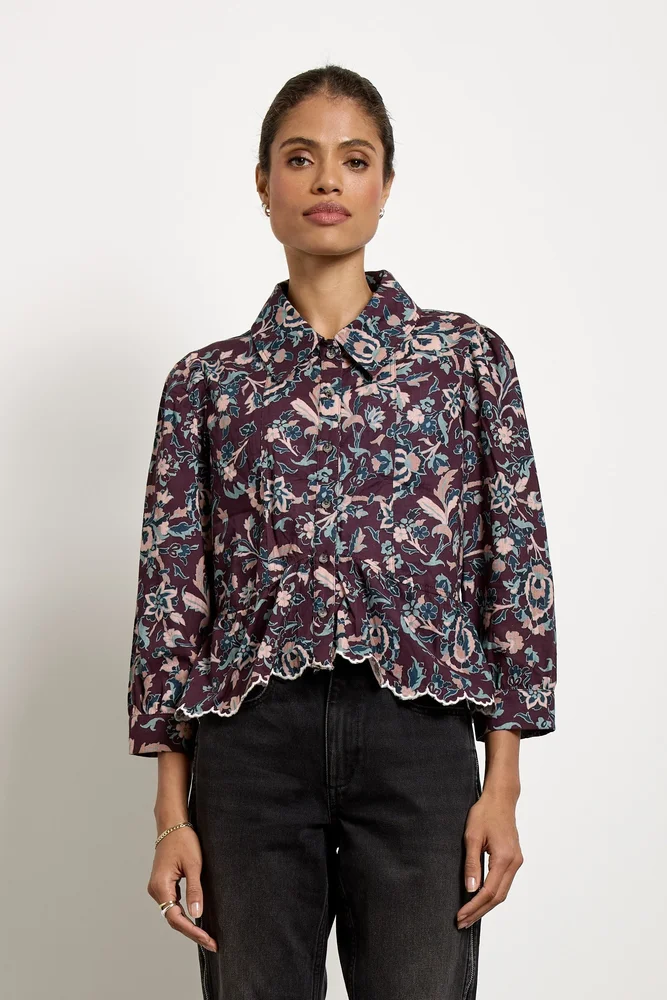 Tate Top In Beet Suzani