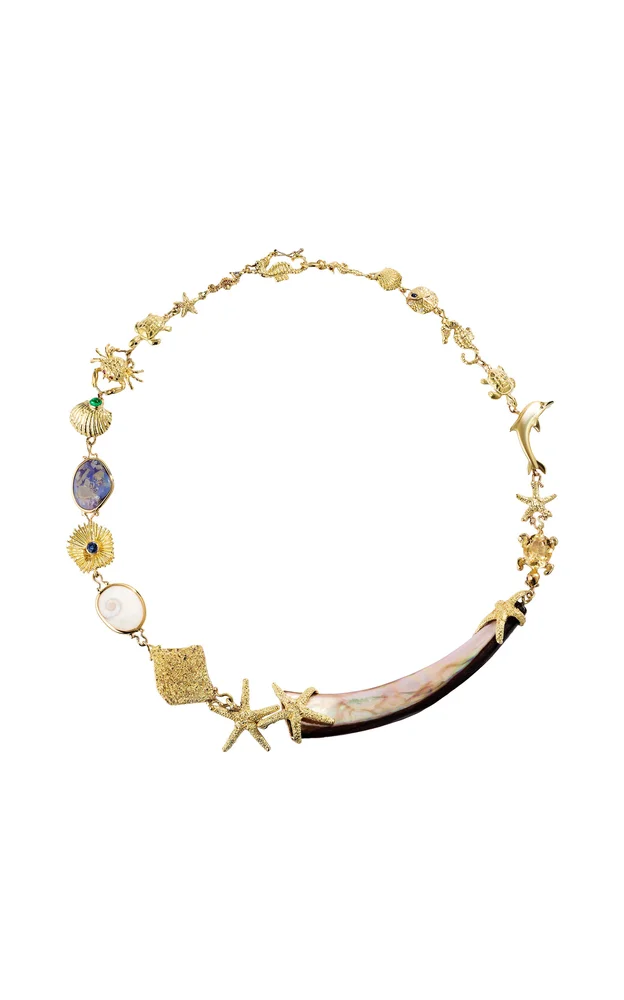 Return to the Sea Mother-of-Pearl Garland Necklace