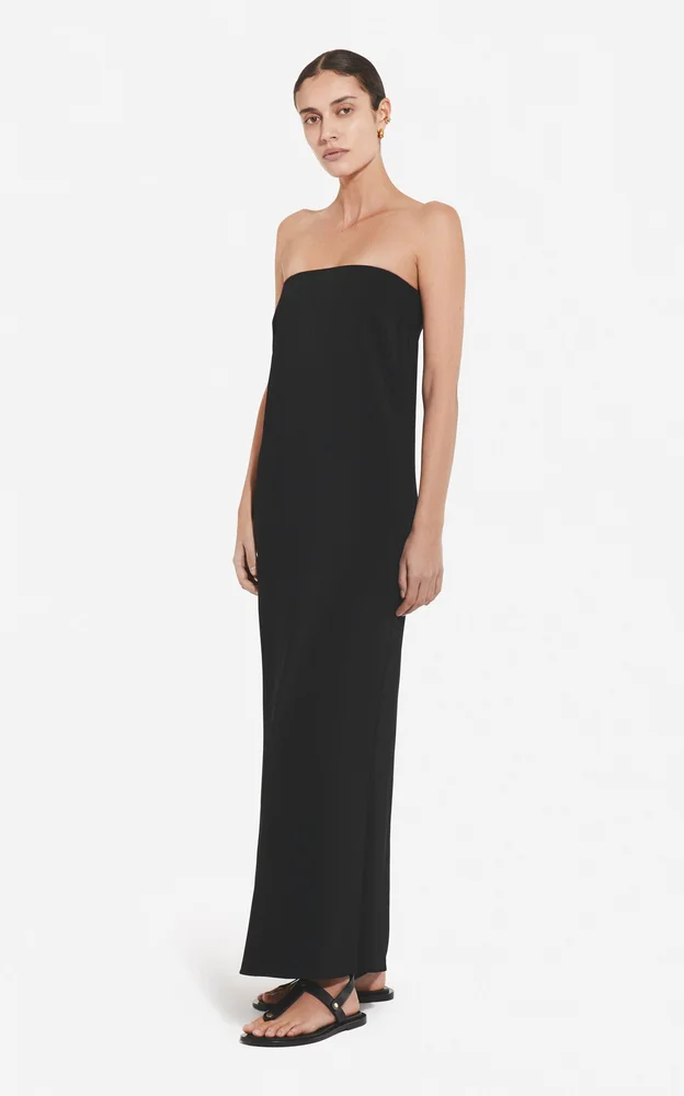 Strapless Column Maxi Dress