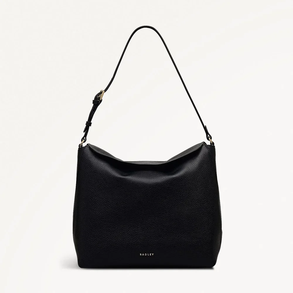 Birdie Black Recycled Vegan Leather Shoulder Bag
