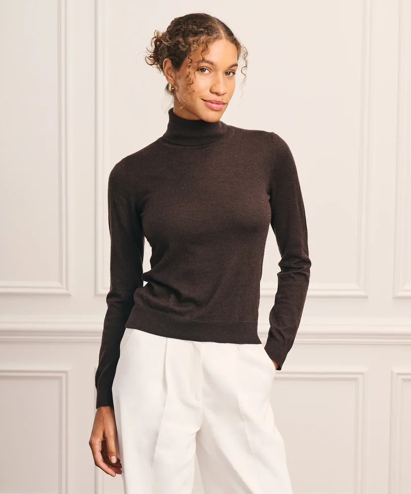Super Fine Cashmere Classic Turtleneck Sweater