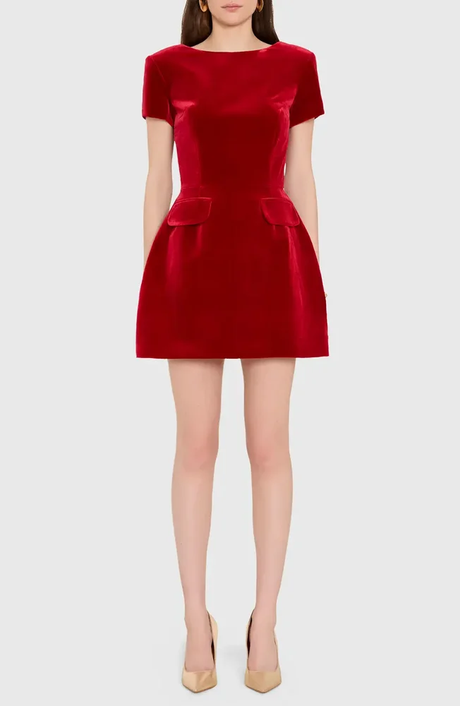 Abigail Velvet Cocktail Minidress
