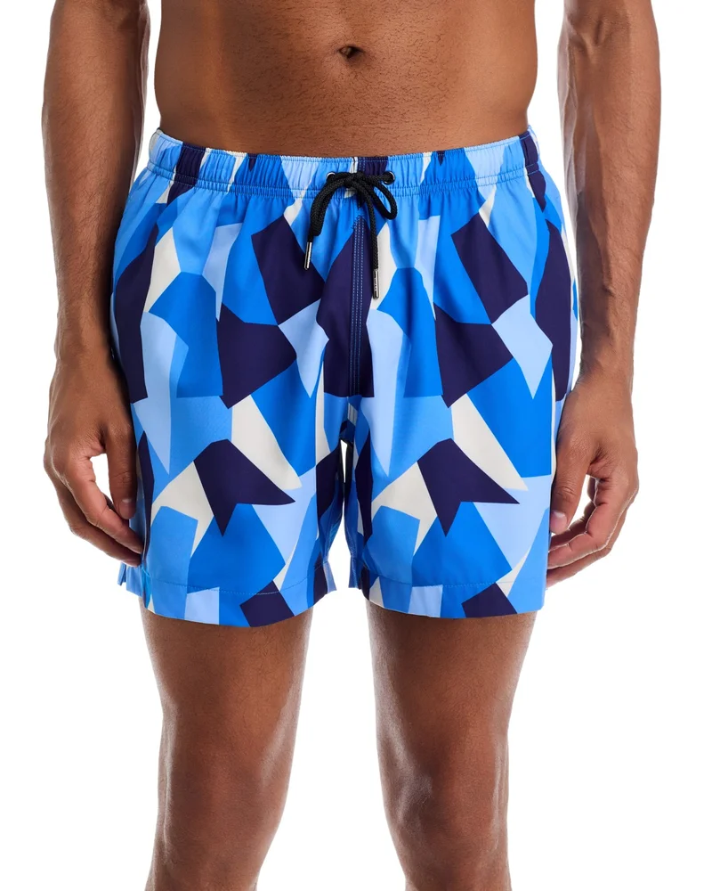 Printed Mosaic 5" Swim Trunks