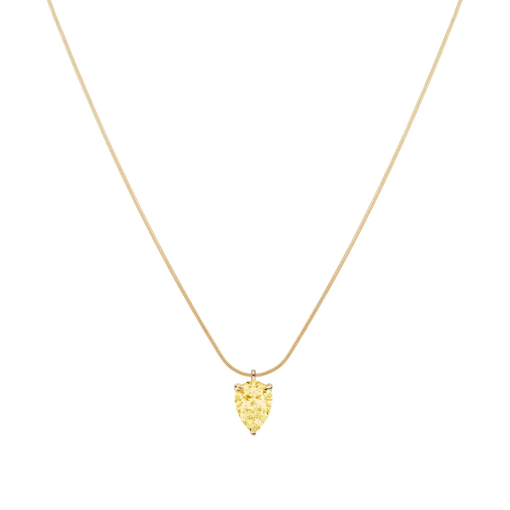 Created Gemstone Tennis Necklace in Sterling Silver