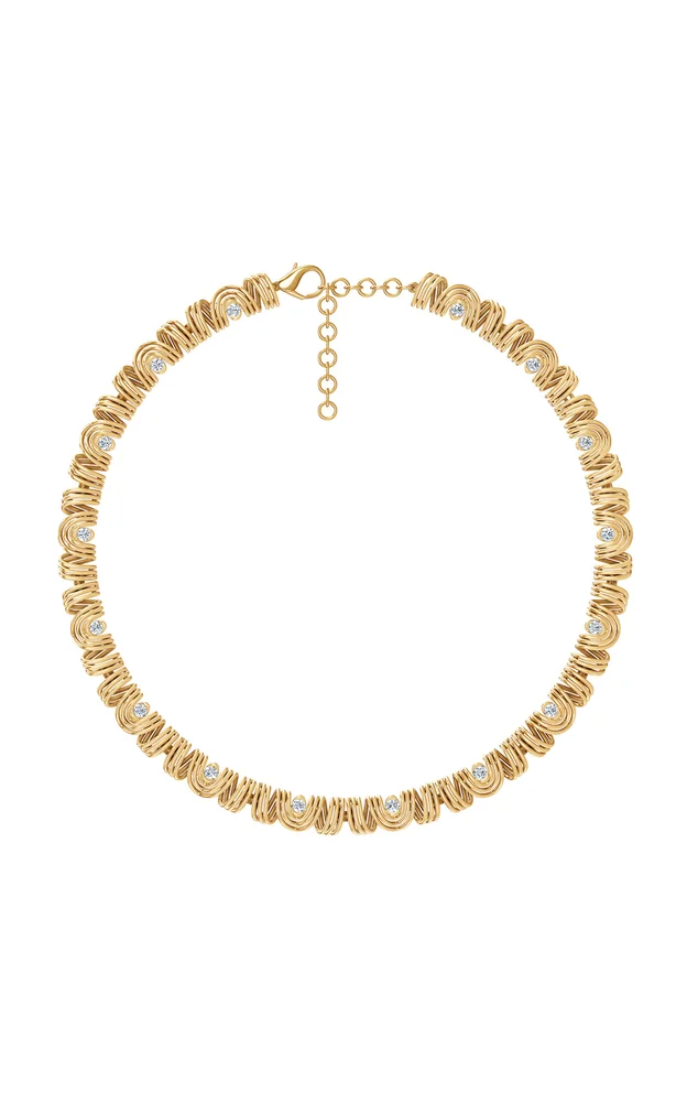 Serene 18K Yellow Gold Diamond Necklace