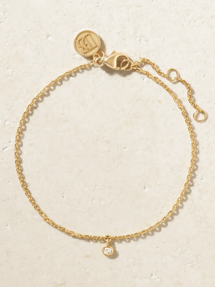 My First De Beers Clea 18-karat gold diamond bracelet