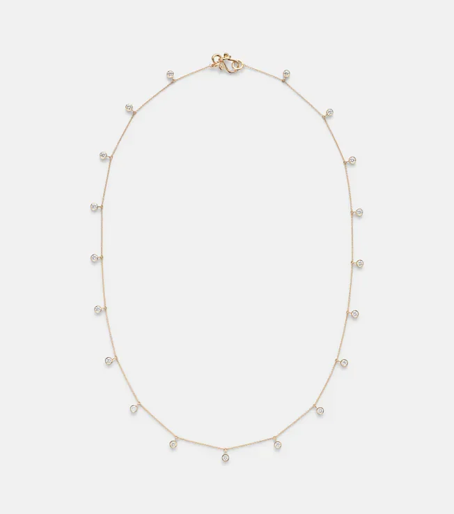 Lou Of The Valley 18kt gold necklace with diamonds
