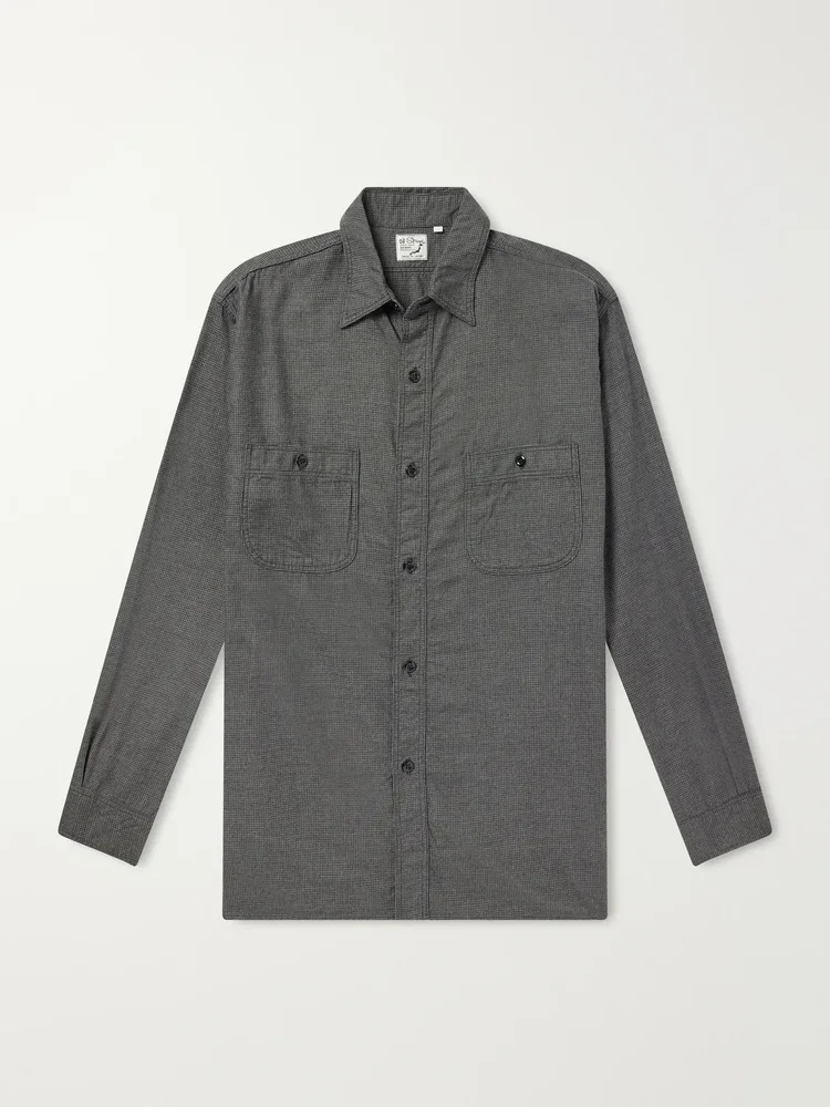 Checked Cotton and TENCEL™ Lyocell-Blend Flannel Shirt
