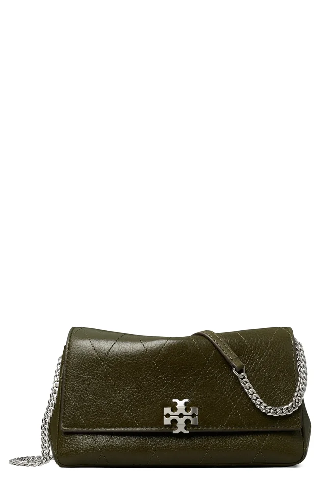 Charlie Quilted Leather Wallet on a Chain