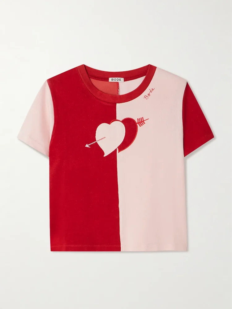 Wonderland embroidered jersey T-shirt