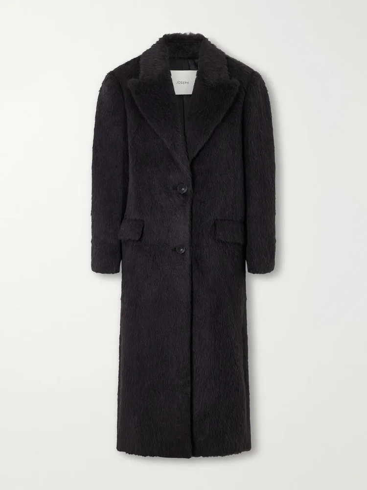 Laia alpaca and wool-blend coat