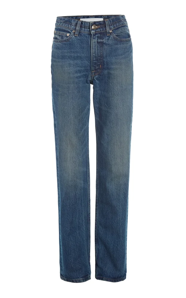 The Cecile Rigid Mid-Rise Straight-Leg Jeans