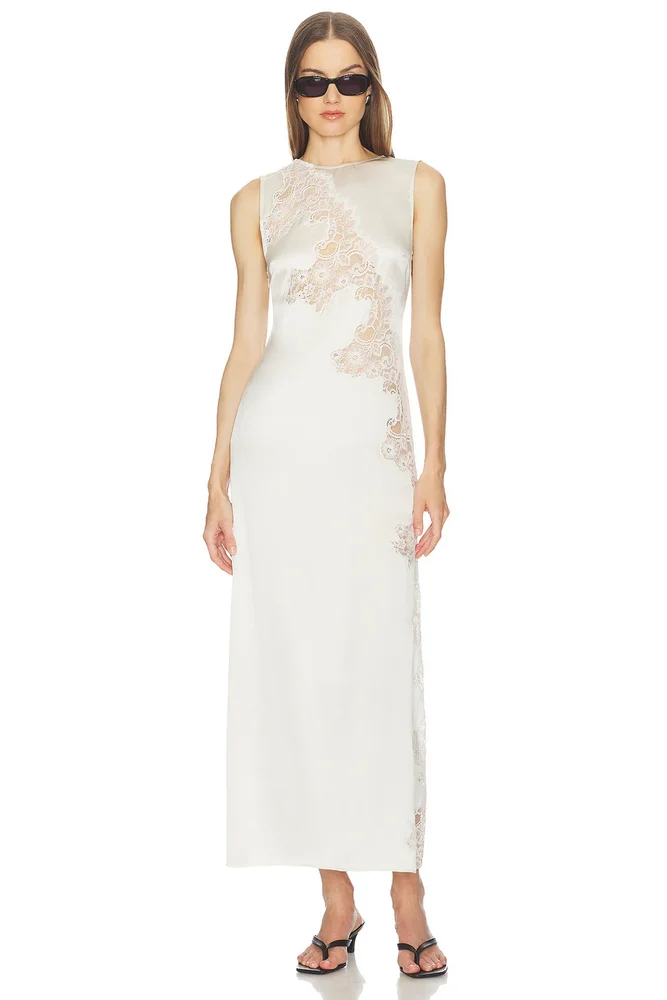 Freda Silk Blend Dress in Maxi Heirloom Paisley
