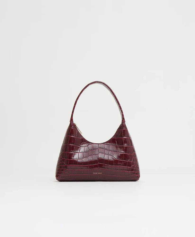 Mini Candy Bag - Oxblood Croc