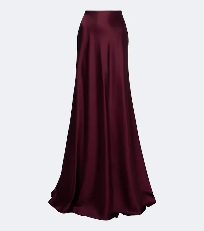 Masina satin maxi skirt
