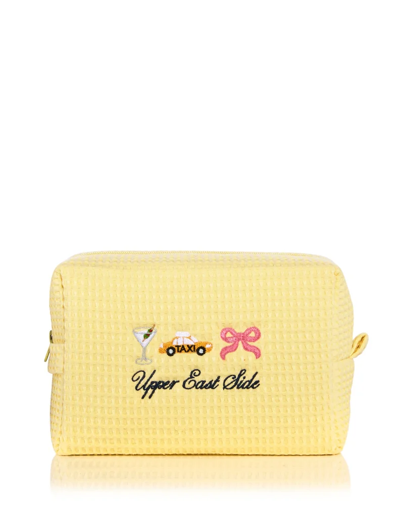 UES Embroidered Waffle Knit Pouch - Exclusive
